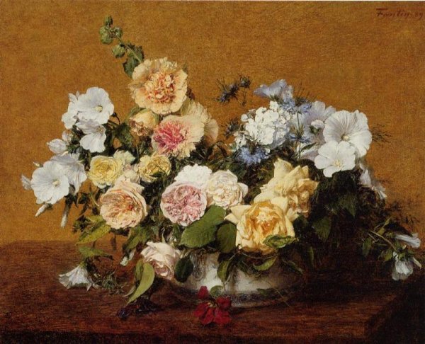 Bouquet of Roses and Other Flowers