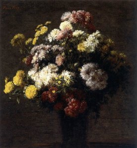 Chrysanthemums in a Vase